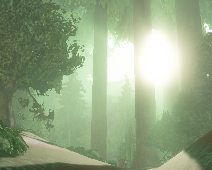 A screenshot of a long journey ahead, seen during a vision.